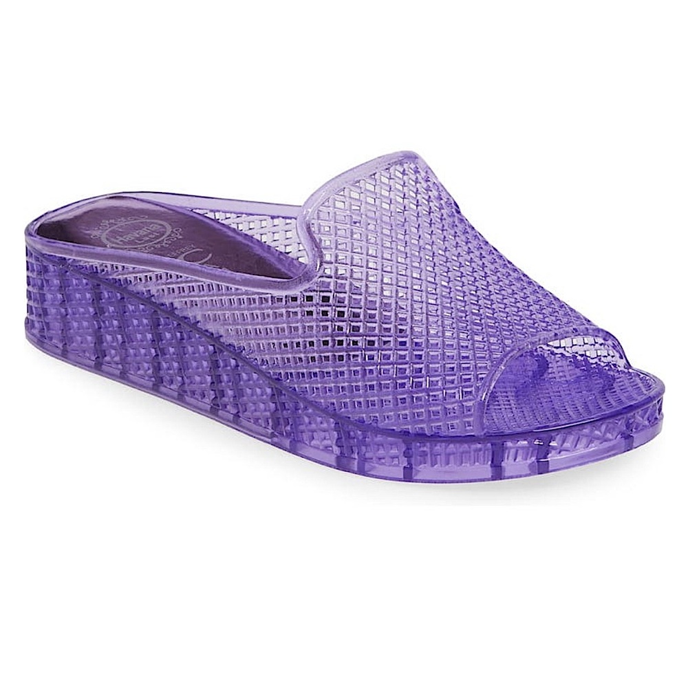 JEFFREY CAMPBELL Jelly Platform Slides in Purple SZ 8